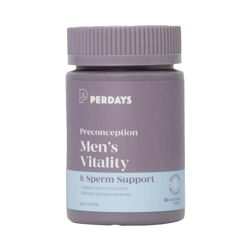 Load image into Gallery viewer, PERDAYS PRECONCEPTION MENS VITALITY & SPERM SUPPORT 60T