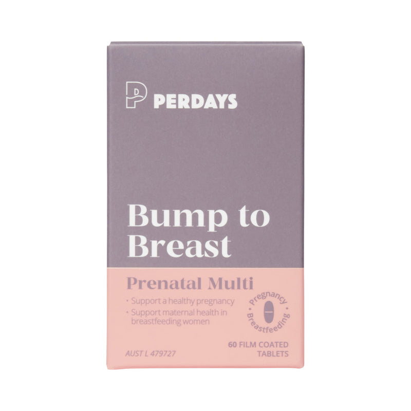 Load image into Gallery viewer, PERDAYS BUMP TO BREAST PRENATAL MULTI 60T