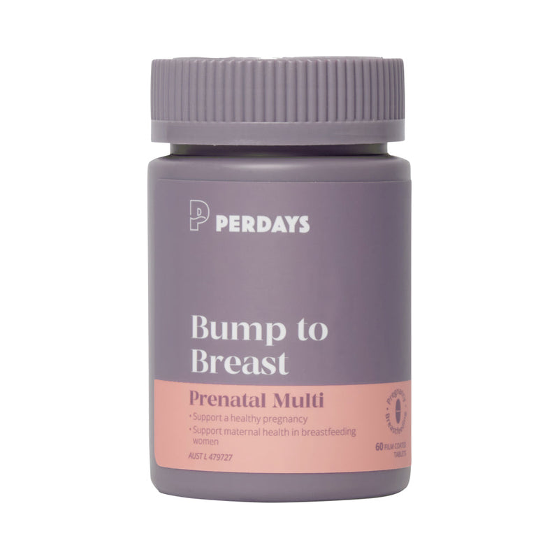 Load image into Gallery viewer, PERDAYS BUMP TO BREAST PRENATAL MULTI 60T