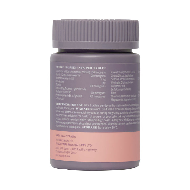 Load image into Gallery viewer, PERDAYS BUMP TO BREAST PRENATAL MULTI 60T