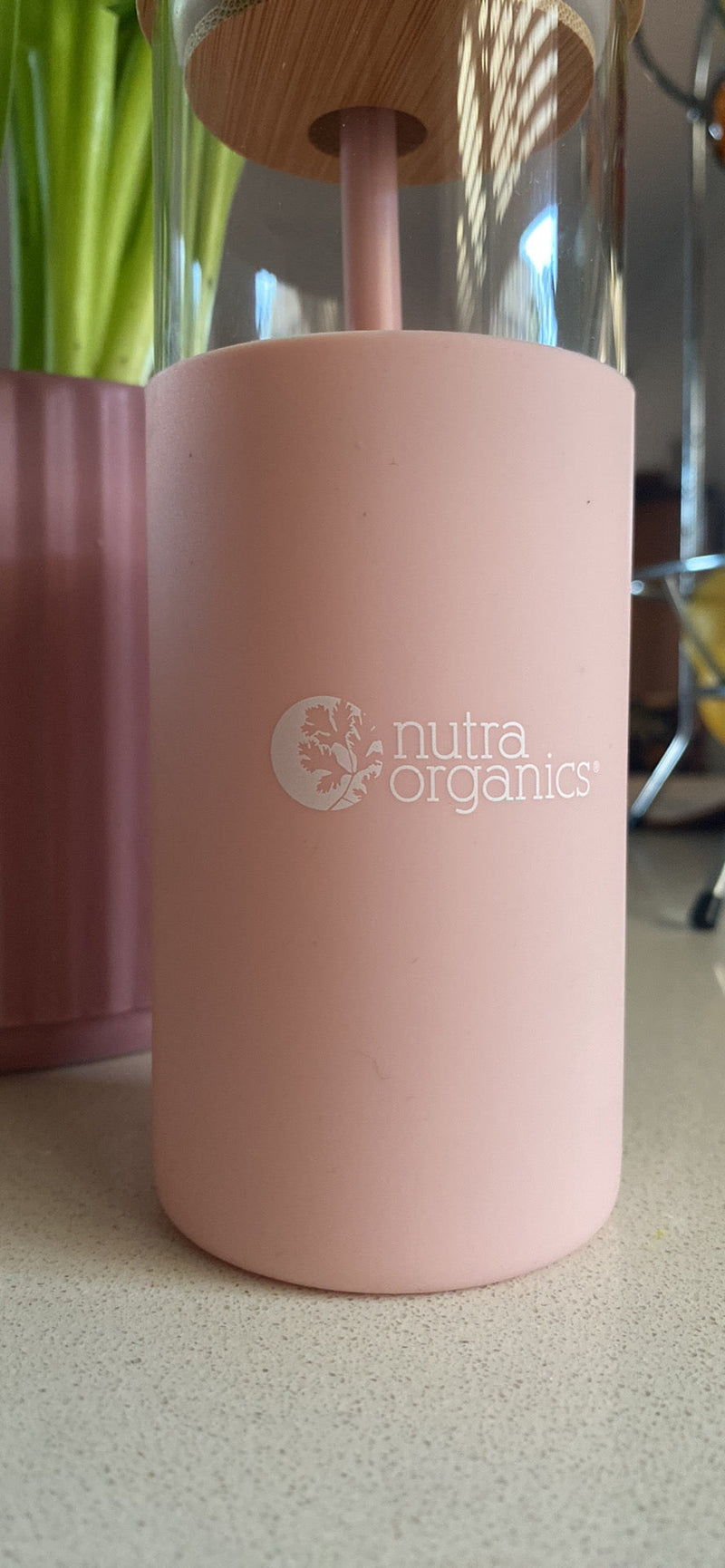 Load image into Gallery viewer, Natura Organics Whiz Stick - Electric Mixer - Pink & Glass Jug