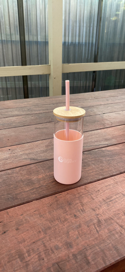 Natura Organics Whiz Stick - Electric Mixer - Pink & Glass Jug
