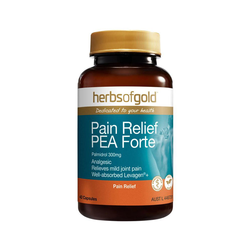 Load image into Gallery viewer, Herbs of Gold Pain Relief PEA Forte 42c