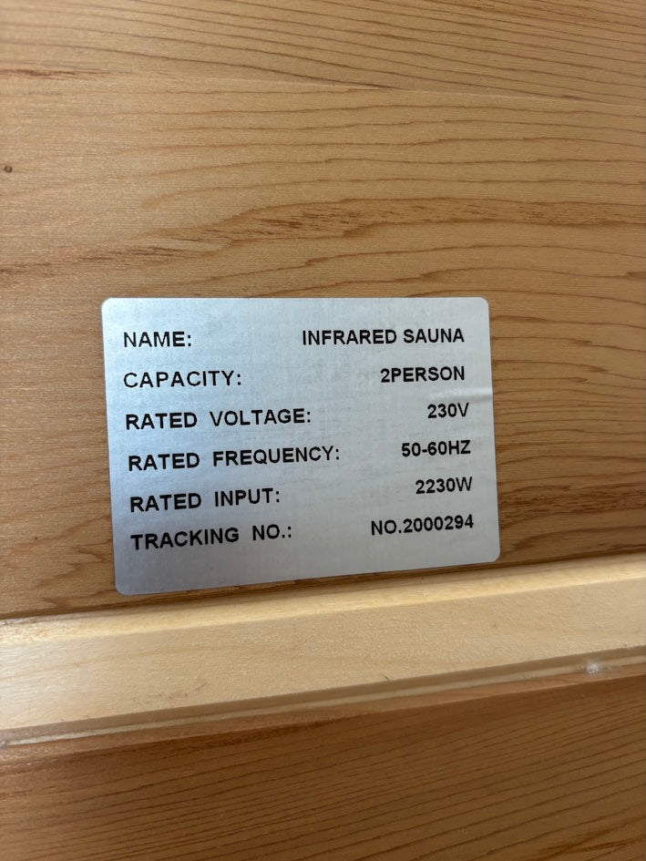 Load image into Gallery viewer, Ihealth (since rebranded to Found Space) Full-Spectrum Infrared 2-person sauna