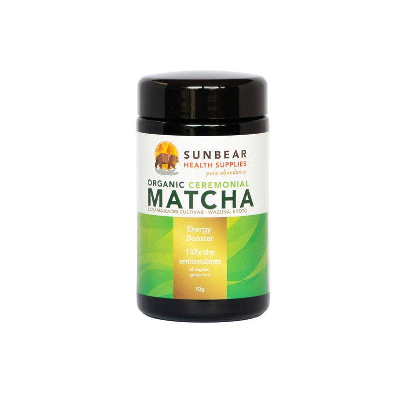 Load image into Gallery viewer, Sunbear Health Supplies - Matcha Japanese Organic Ceremonial Grade - Single Origin Cultivar - 70g