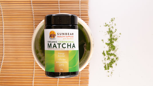 Sunbear Health Supplies - Matcha Japanese Organic Ceremonial Grade - Single Grower Blend - 70g