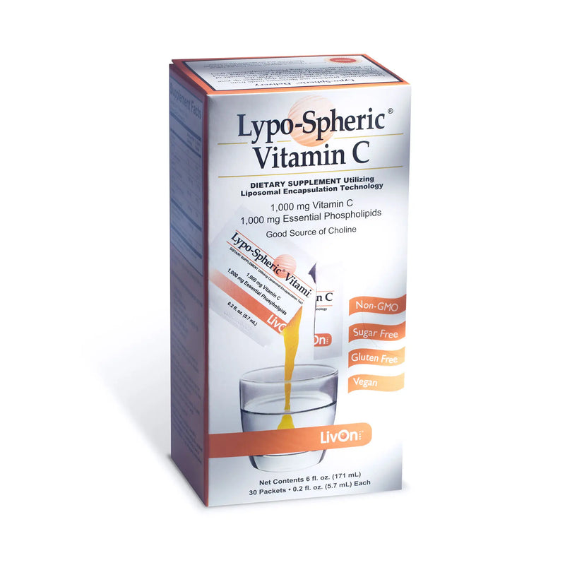 Load image into Gallery viewer, Lypo-Spheric Vitamin C 30 packets – LivOn Lab x 4