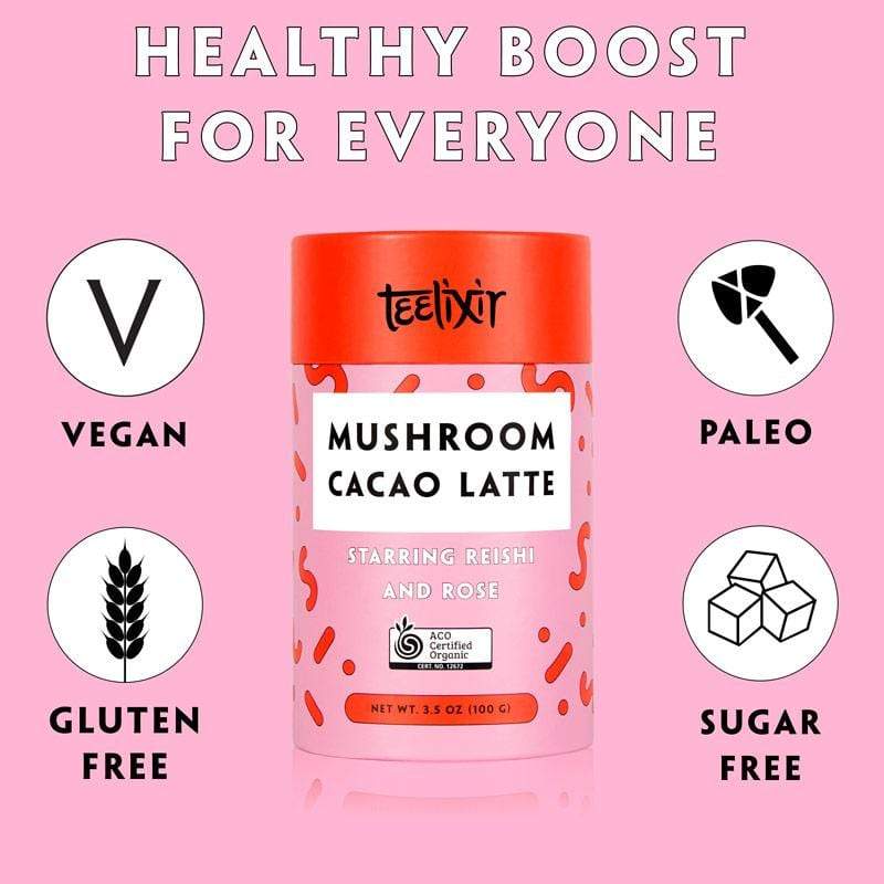 Load image into Gallery viewer, Teelixir Mushroom Cacao Latte with Reishi -Teelixir