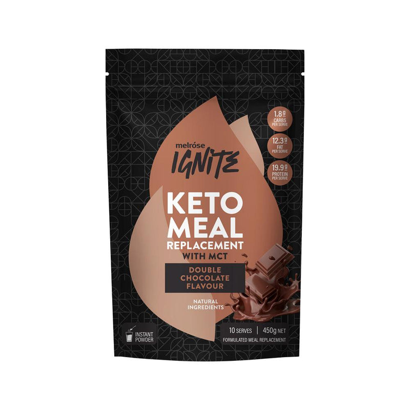 Load image into Gallery viewer, Melrose Ignite Keto Meal Replacement Double Chocolate 450g