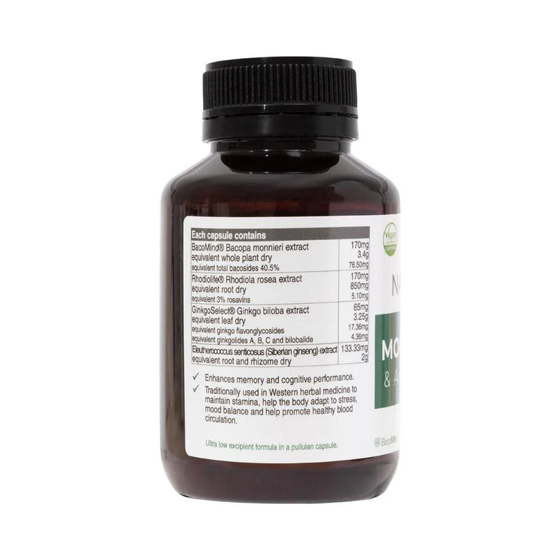 Load image into Gallery viewer, NATUROBEST MOOD MEMORY & ADRENAL SUPPORT 60C