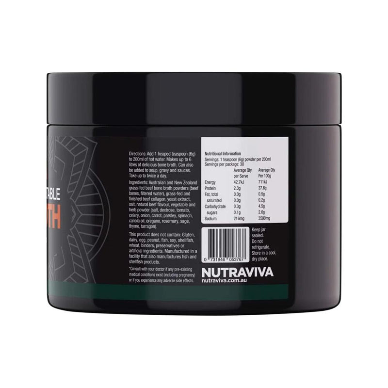 Load image into Gallery viewer, Nutraviva Bone Broth Roast Beef & Vegetable 180g