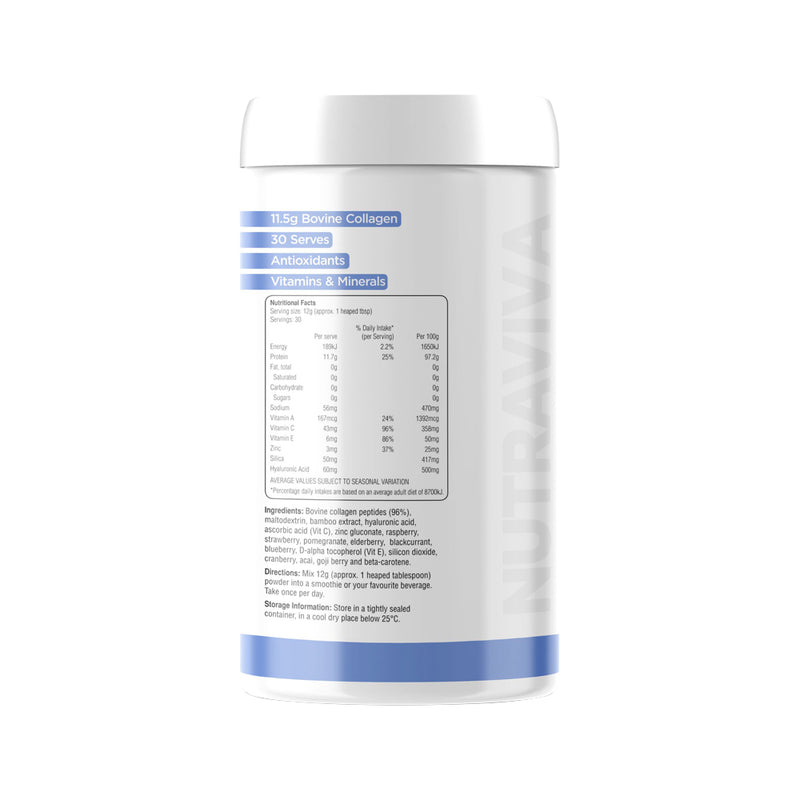 Load image into Gallery viewer, Nutraviva Simply Beautiful Beauty Collagen Bovine Formula Unflavoured 360g