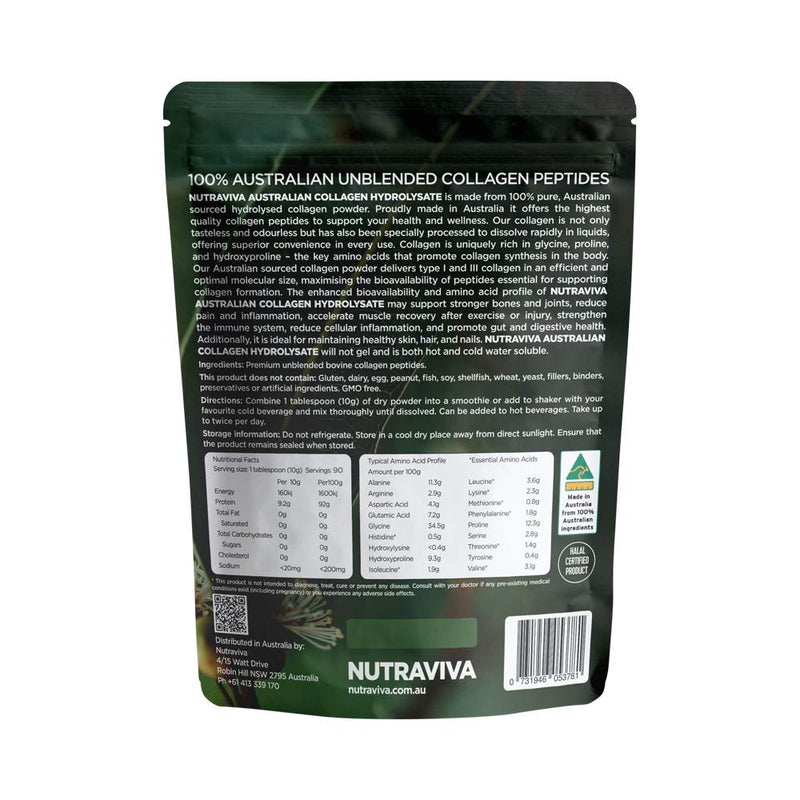 Load image into Gallery viewer, Nutraviva Australian Collagen Hydrolysate 900g