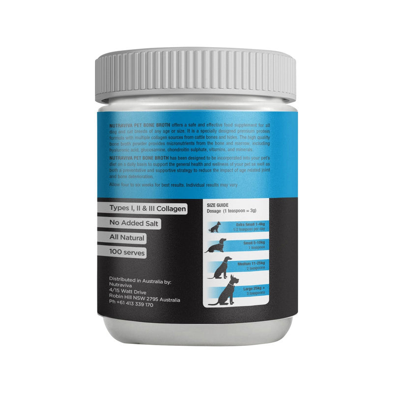 Load image into Gallery viewer, Nutraviva Pet Bone Broth (Pure Bovine Collagen Hydrosylate + Bone Broth) 300g