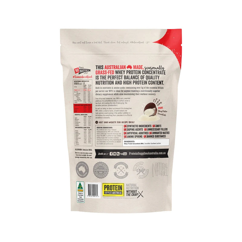 Load image into Gallery viewer, Protein Supplies Australia Protein WPC (Australian Grass Fed Whey) Pure 1kg