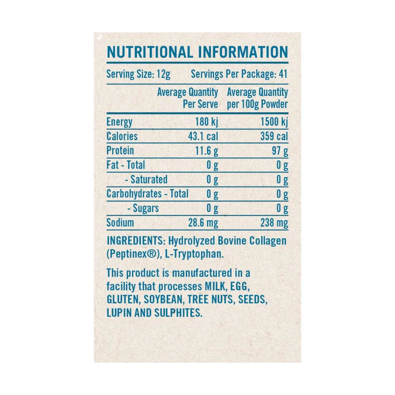Load image into Gallery viewer, RAPID SUPPLEMENTS PURE COLLAGEN PEPTIDES 500G
