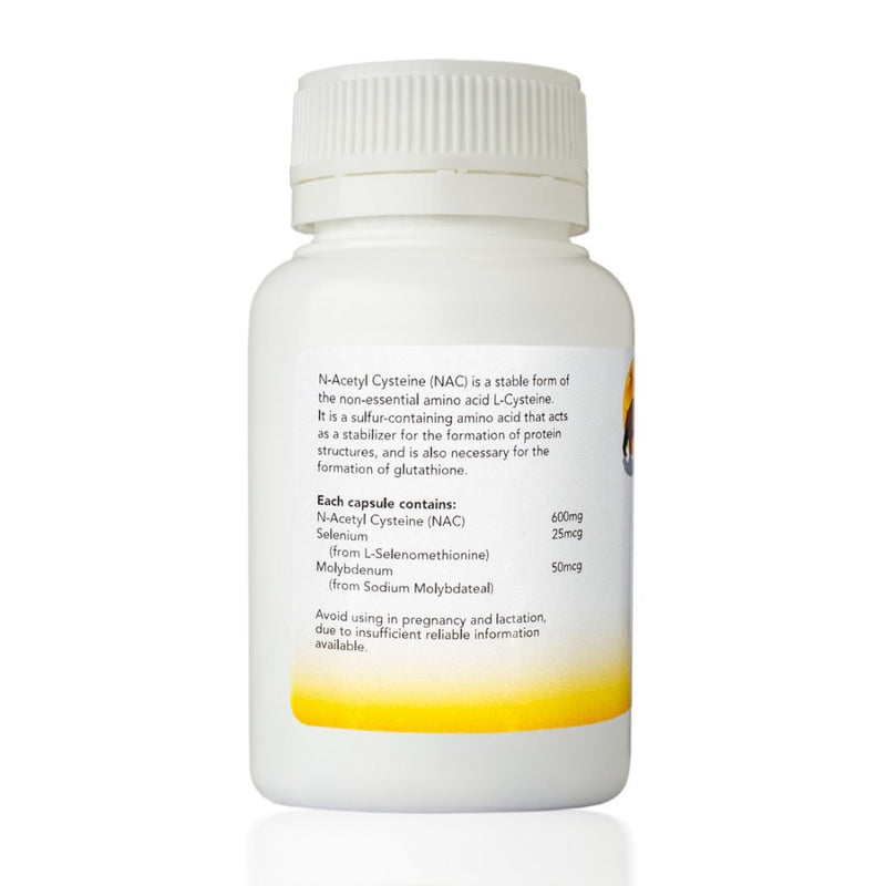 Load image into Gallery viewer, Sunbear Health Supplies - NAC 600mg - N Acetyl Cysteine - 60VCaps