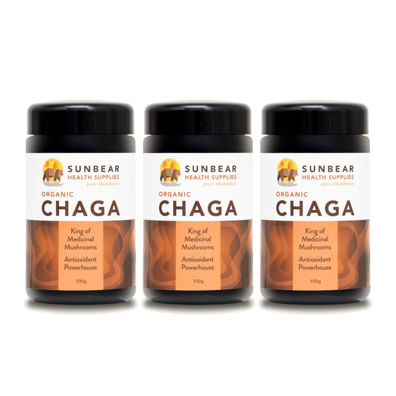 Load image into Gallery viewer, Sunbear Health Supplies - Organic Chaga Extract (11:1 Ratio) x 3