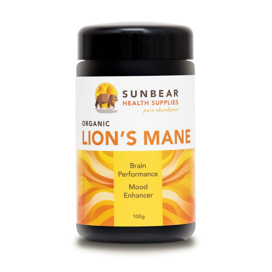 Sunbear Health Supplies - Organic Lion's Mane Extract (12:1 Ratio) x 3