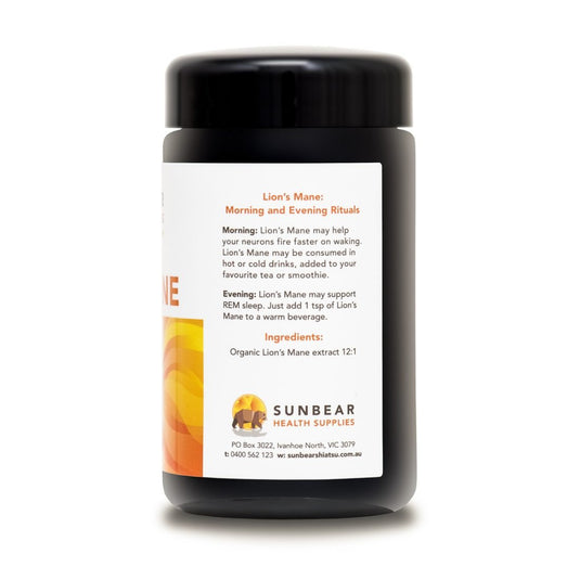 Sunbear Health Supplies - Organic Lion's Mane Extract (12:1 Ratio)