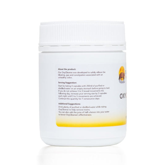 Sunbear Health Supplies - OxyMag Powder - Oxygenated Magnesium Intestinal Cleanser & Detoxify- 120 Capsules