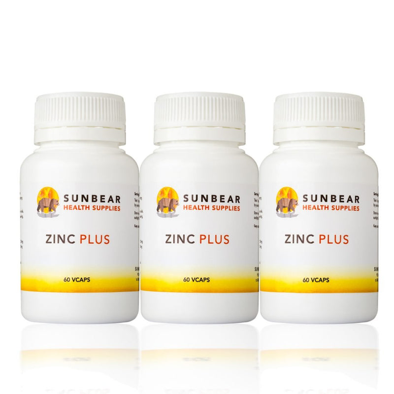 Load image into Gallery viewer, Zinc Plus - 60 VCaps - Sunbear Health x 3