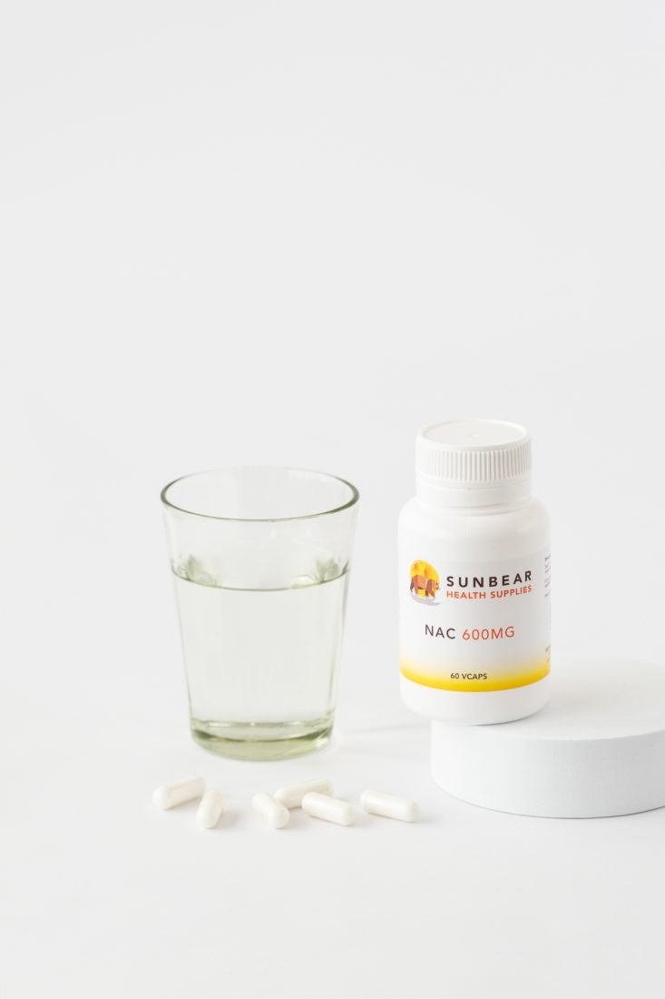 Load image into Gallery viewer, Sunbear Health Supplies - NAC 600mg - N Acetyl Cysteine - 60VCaps