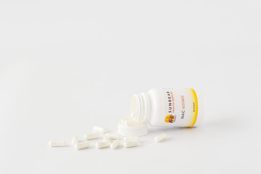 Sunbear Health Supplies - NAC 600mg - N Acetyl Cysteine - 60VCaps