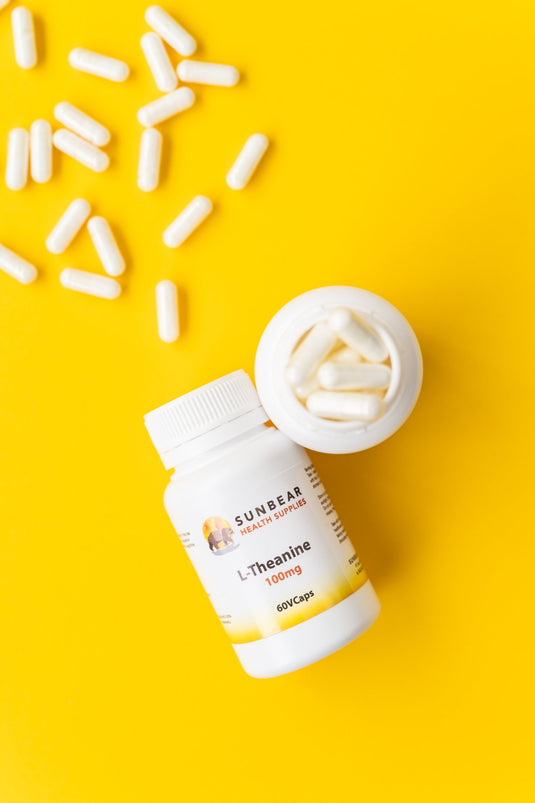 Sunbear Health Supplies - L-Theanine - 100mg - 60VCaps