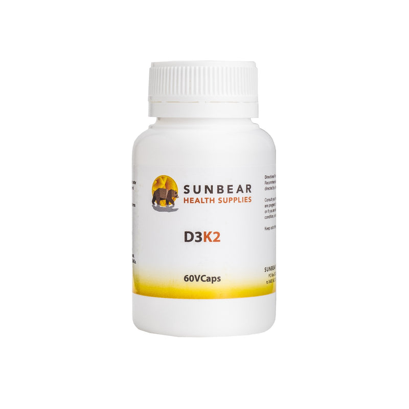 Load image into Gallery viewer, Sunbear Health Supplies - D3K2 & Calcium - 60VCaps