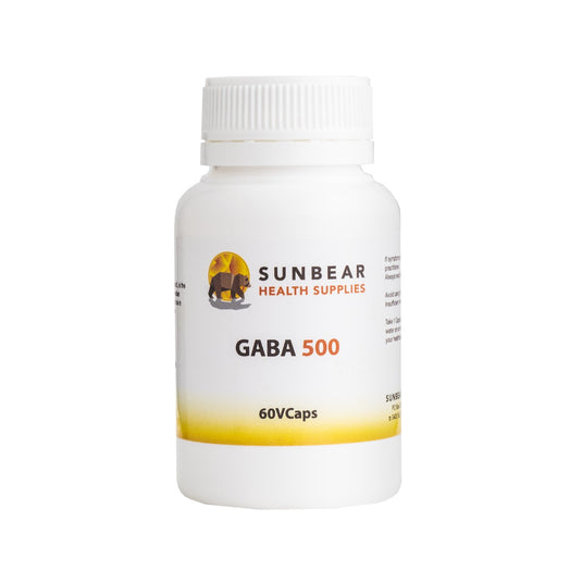 Sunbear Health Supplies - Gaba 500 - 60VCaps