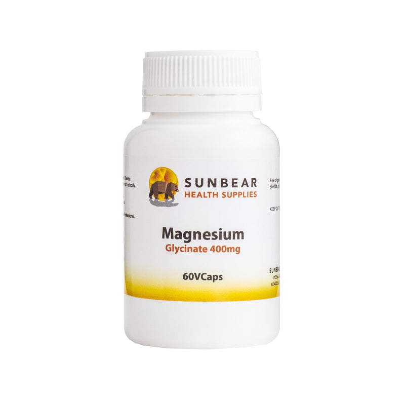 Load image into Gallery viewer, Sunbear Health Supplies - Magnesium Glycinate - 60VCaps