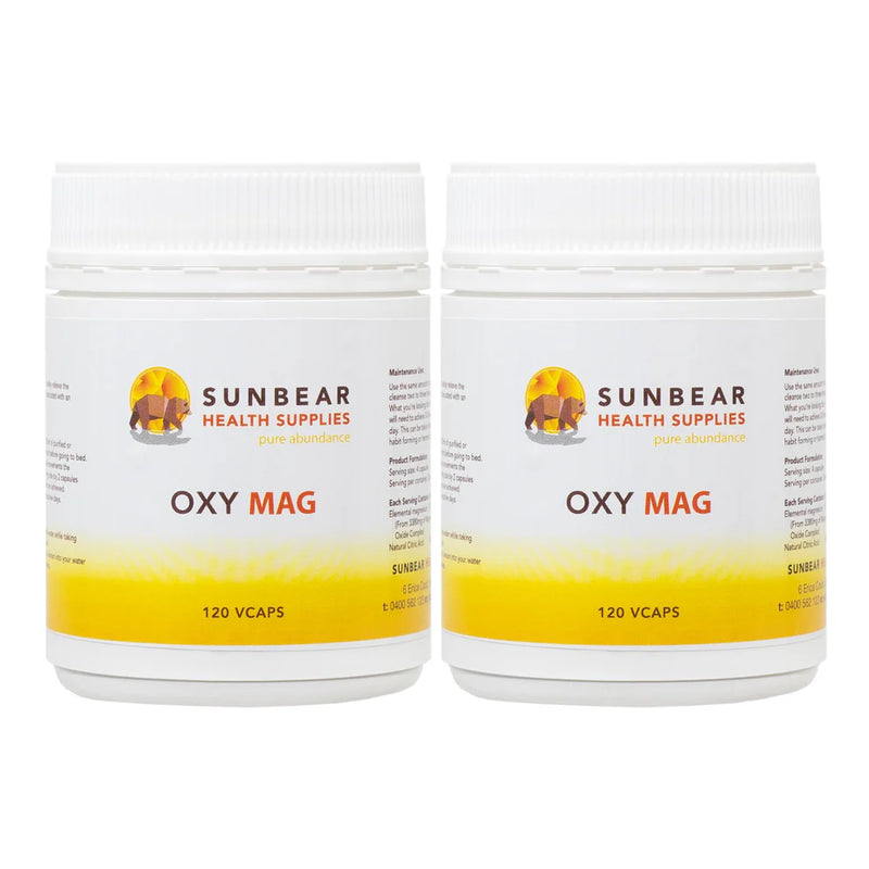 Load image into Gallery viewer, Sunbear Health Supplies - OxyMag Powder x 2 - 120 Capsules