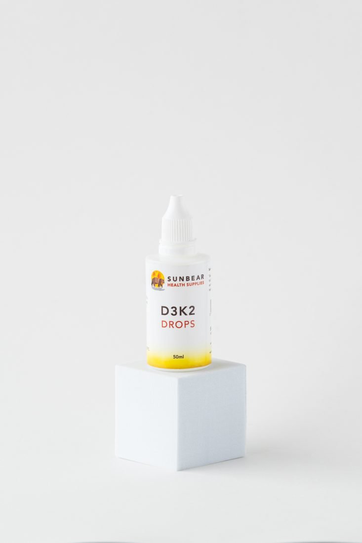 Load image into Gallery viewer, Sunbear Health Supplies - D3 / K2 Vitamin D 1000IU & K2 200mcg (MK7) 50mls