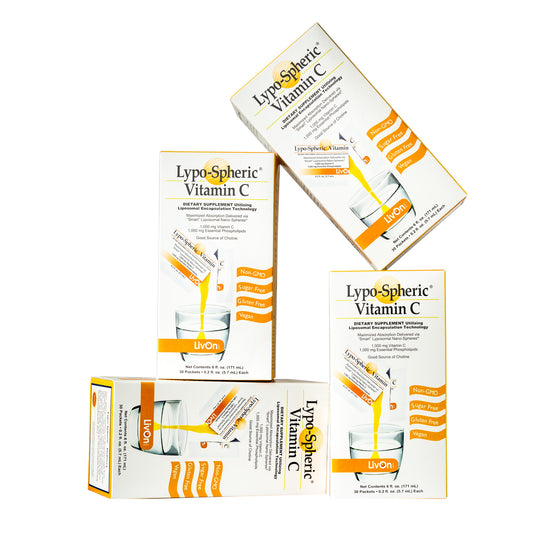 Lypo-Spheric Vitamin C 30 packets – LivOn Lab x 4