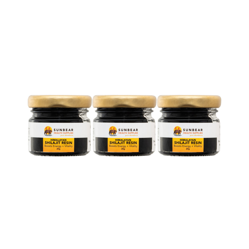 Load image into Gallery viewer, Sunbear Himalayan Shilajit Resin 20g x3