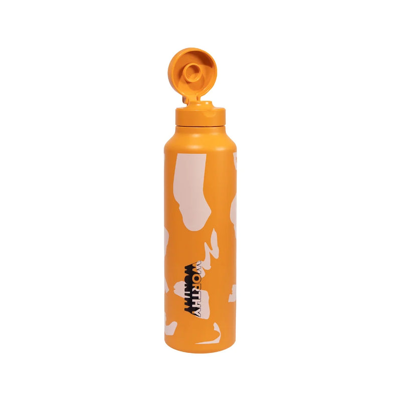 Load image into Gallery viewer, Worthy Sugarcane Drink Bottle Retro Orange 750ml
