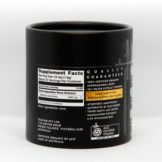 Teelixir Ashwagandha 50g -Teelixir -Purchasable only In Australia.