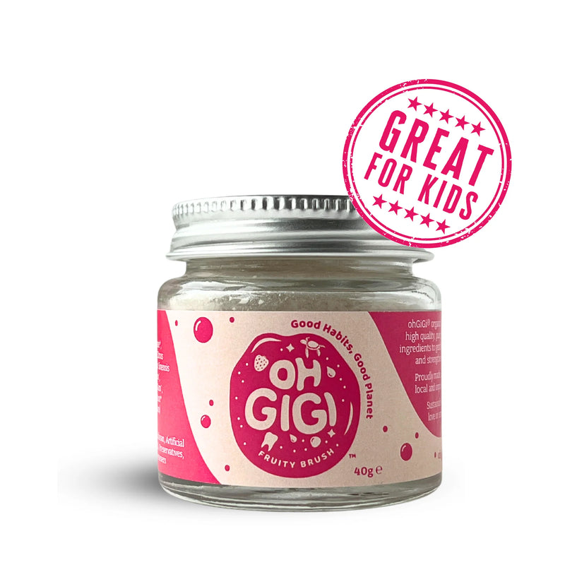 Load image into Gallery viewer, OHGIGI TOOTH POWDER FRUITY BRUSH 40G