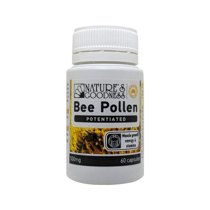 Nature's Goodnesss Bee Pollen Potentiated (Activ) 500mg 60c