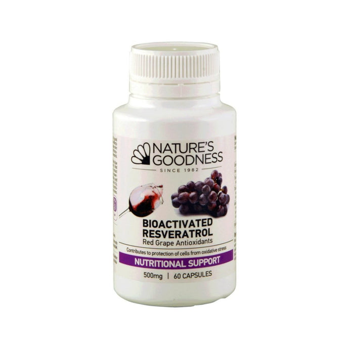 Nature's Goodnesss Bioactivated Resveratrol (Red Grape Antioxidant) 60c