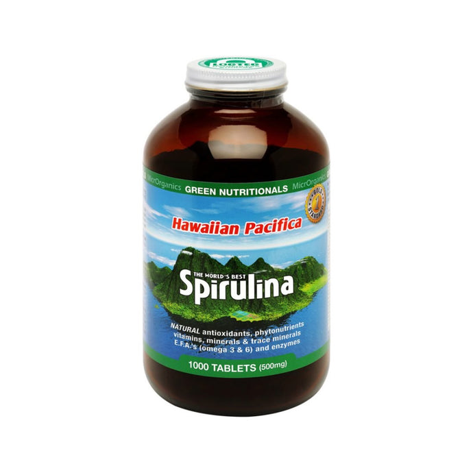 Microrganics Green Nutritionals Hawaiian Pacifica Spirulina 500mg 1000t