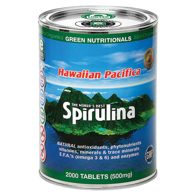 Microrganics Green Nutritionals Hawaiian Pacifica Spirulina 500mg 2000t