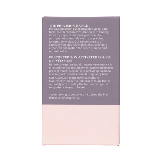 PERDAYS PRECONCEPTION ACTIVATED FOLATE & B-VITAMINS 60T
