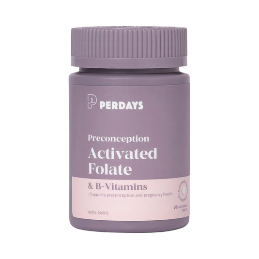 PERDAYS PRECONCEPTION ACTIVATED FOLATE & B-VITAMINS 60T