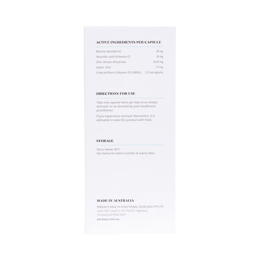 PERDAYS IMMUNE BOOST + LACTOFERRIN 60C