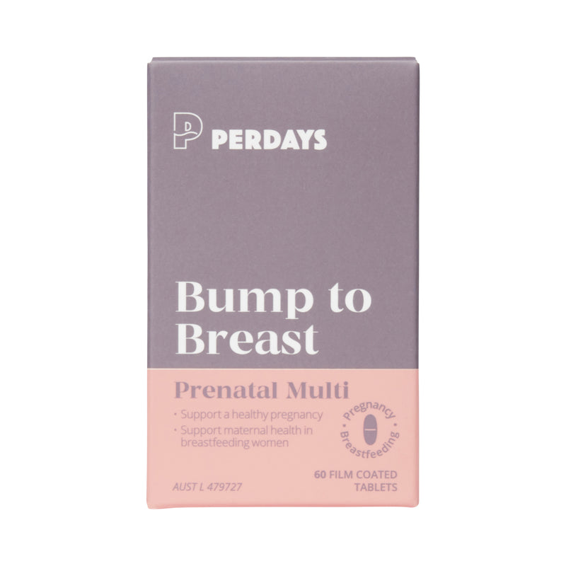 Load image into Gallery viewer, PERDAYS BUMP TO BREAST PRENATAL MULTI 60T
