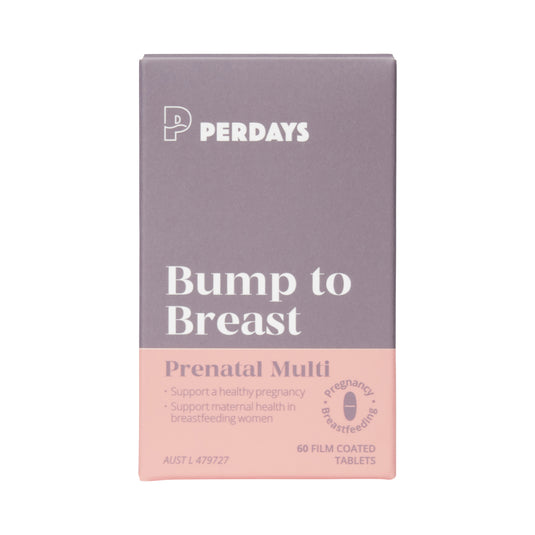PERDAYS BUMP TO BREAST PRENATAL MULTI 60T