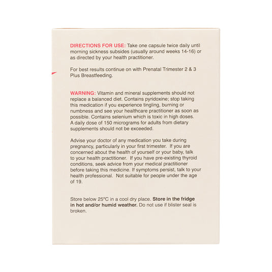 NaturoBest Prenatal Trimester One with Ginger 120c