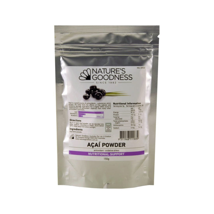 Nature's Goodnesss Acai Power (Vacuum Dried Powder) 150g Powder